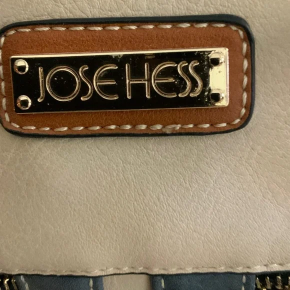 Blue and Tan Satchel Bag - Picture 4 of 15